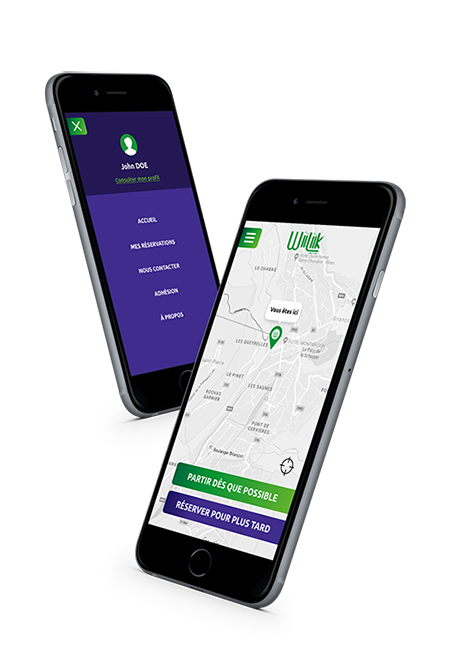vue de l'application mobile